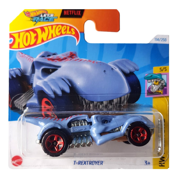 הוט ווילס נטפליקס טי-רקסטרויר | Hot Wheels Netflix Let's Race T-Rextroyer (2nd Color)