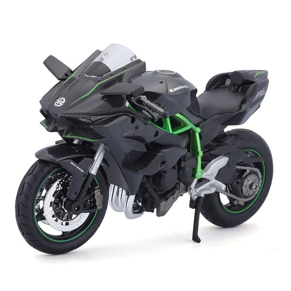 דגם אופנוע קוואסאקי נינג'ה H2 R 1:12 | Kawasaki Ninja H2 R 1:12 Maisto Motorcycle Diecast Model