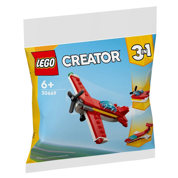 לגו 30669 מטוס אדום אייקוני קריאטור 3 ב-1 | LEGO 30669 Iconic Red Plane Creator 3-in-1 | הרכבות | פלאנט איקס | Planet X