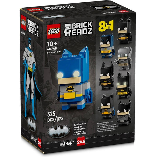 לגו 40748 דמות באטמן 8 ב-1 בריק הדז | LEGO 40748 Batman 8 in 1 BrickHeadz