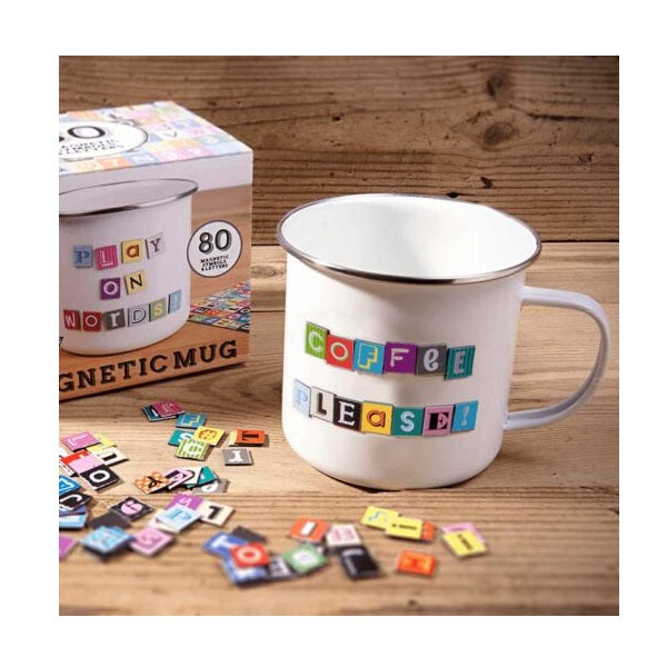 ספל עם אותיות מגנט | Magnetic Letters Mug | ספלים וכוסות | פלאנט איקס | Planet X