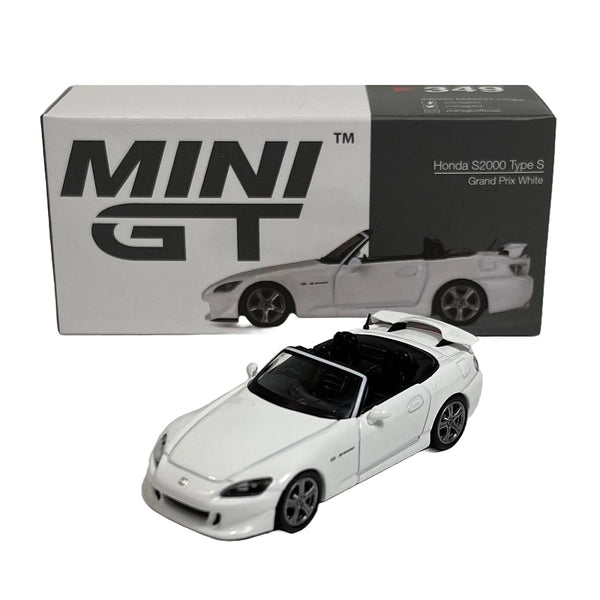 הונדה S2000 טייפ אס גרנד פריקס | MINI GT Honda S2000 (AP2) Type S Grand Prix White | רכבים | פלאנט איקס | Planet X