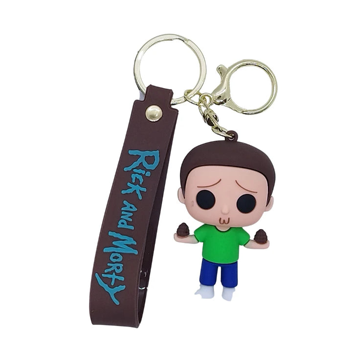 מחזיק מפתחות ריק ומורטי מורטי | Rick And Morty Keychain | מחזיק מפתחות | פלאנט איקס | Planet X