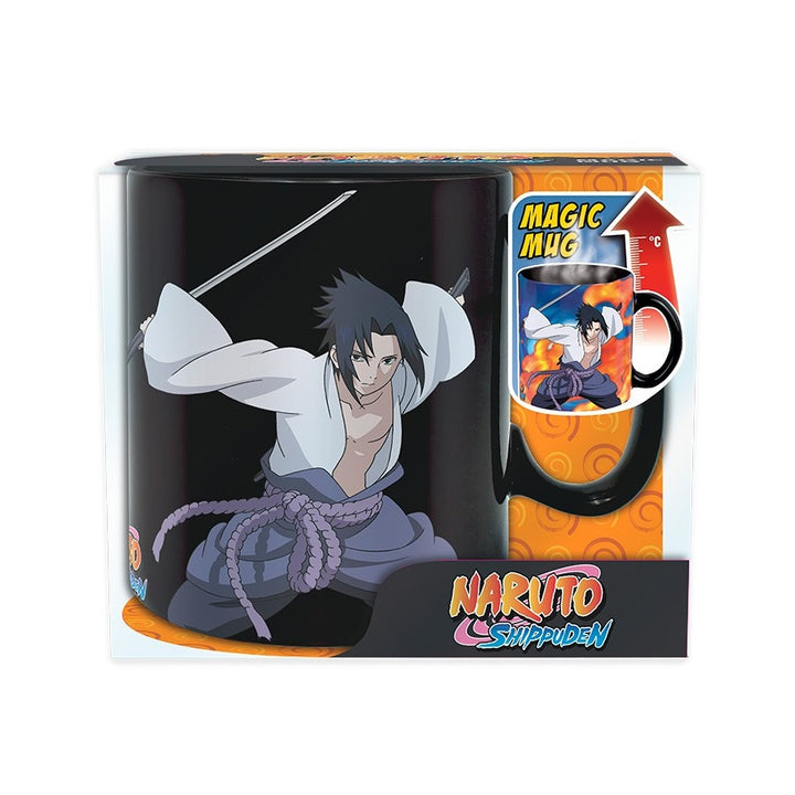 ספל פלא מחליף צבע נארוטו וסאסקה 460 מ"ל | Naruto Shippuden Naruto And Sasuke Heat Change Mug | ספלים וכוסות | פלאנט איקס | Planet X