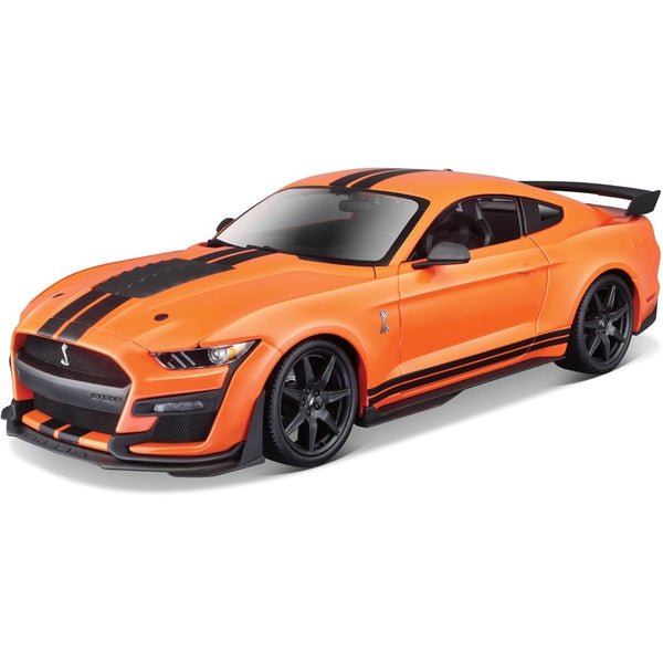 דגם מכונית מוסטנג שלבי GT500 2020 כתום 1:18 מהדורה מיוחדת | Orange Mustang Shelby GT500 2020 1:18  Maisto Special Edition