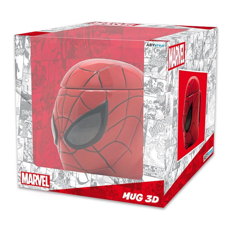 ספל תלת מימד ספיידרמן 350 מ"ל כולל מכסה | Spider Man 3D Mug | ספלים וכוסות | פלאנט איקס | Planet X