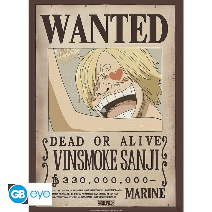 זוג פוסטרים זורו וסנג'י מבוקשים וואן פיס | Wanted Wanted Zoro And Sanji One Piece Poster Set | פוסטרים | פלאנט איקס | Planet X