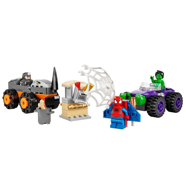 לגו 10782 ספיידי האלק וספיידרמן נגד ריינו | LEGO 10782 Hulk vs Rhino Truck Showdown | הרכבות | פלאנט איקס | Planet X