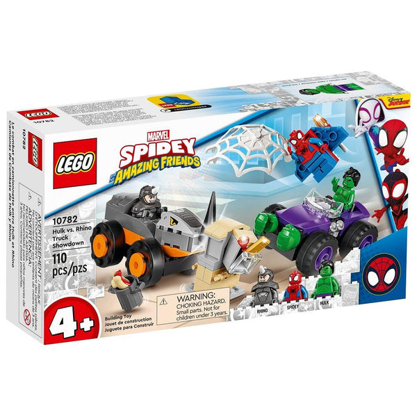 לגו 10782 ספיידי האלק וספיידרמן נגד ריינו | LEGO 10782 Hulk vs Rhino Truck Showdown | הרכבות | פלאנט איקס | Planet X