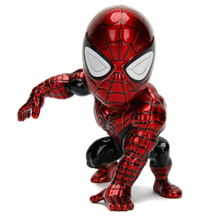 בובת ספיידרמן קלאסי כרום מתכת 10 ס"מ | Classic Spider-Man Candy Figure Jada Metal Die Cast | דמויות וגיבורים | פלאנט איקס | Planet X