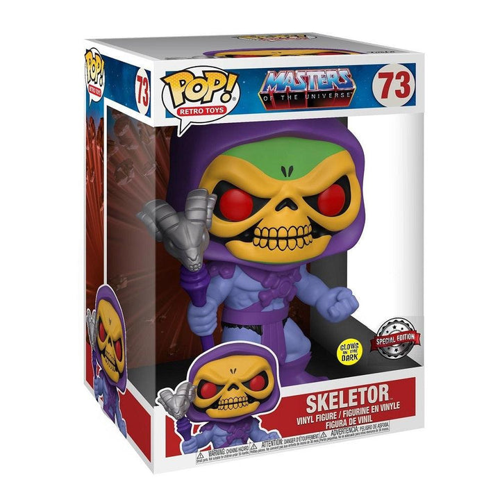 בובת פופ סקלטור גדולה 10 אינץ' | Funko Pop! Masters of The Universe Skeletor 73 (10 Inch) Special Edition | בובת פופ | פלאנט איקס | Planet X