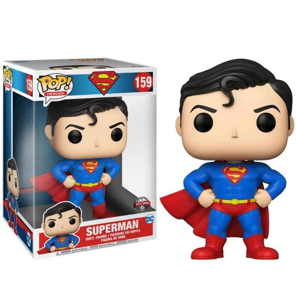 בובת פופ סופרמן גדולה 10 אינץ' במהדורה מיוחדת | Funko Pop! Superman Special Edition (10 Inch) 159 | בובת פופ | פלאנט איקס | Planet X