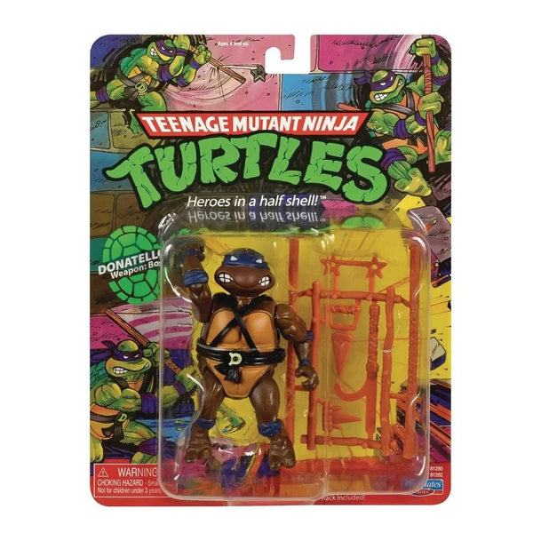 בובת דונטלו קלאסית 11 ס"מ כולל אביזרים צבי הנינג'ה | Donatello Teenage Mutant Ninja Turtles Classic Action Figure | דמויות וגיבורים | פלאנט איקס | Planet X