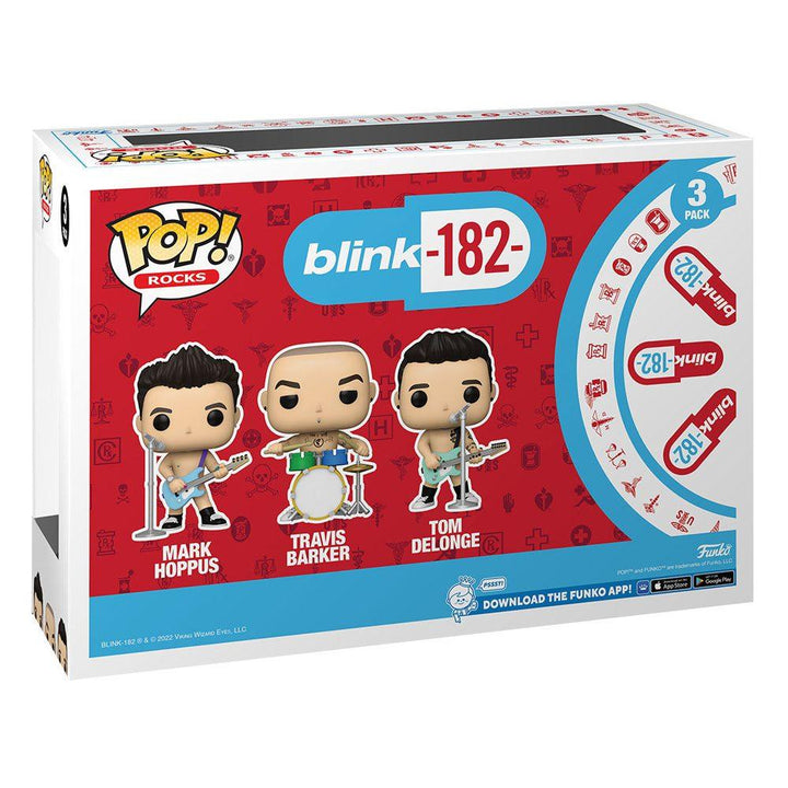 מארז שלוש בובות פופ בלינק 182 | Funko Pop! Rocks Blink 182 3Pack | בובת פופ | פלאנט איקס | Planet X