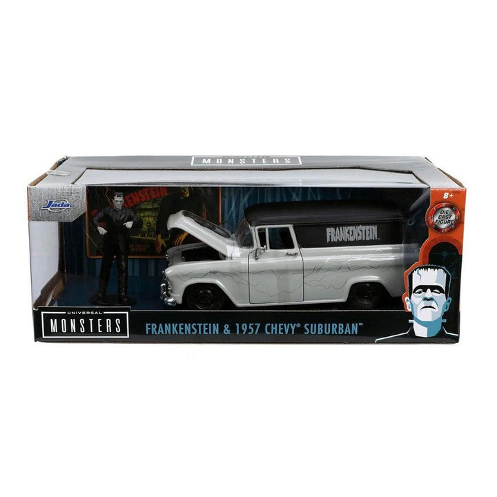 שברולט 1957 כולל דמות פרנקנשטיין | Frankenstein And 1957 Chevy Suburban 1:24 | רכבים | פלאנט איקס | Planet X