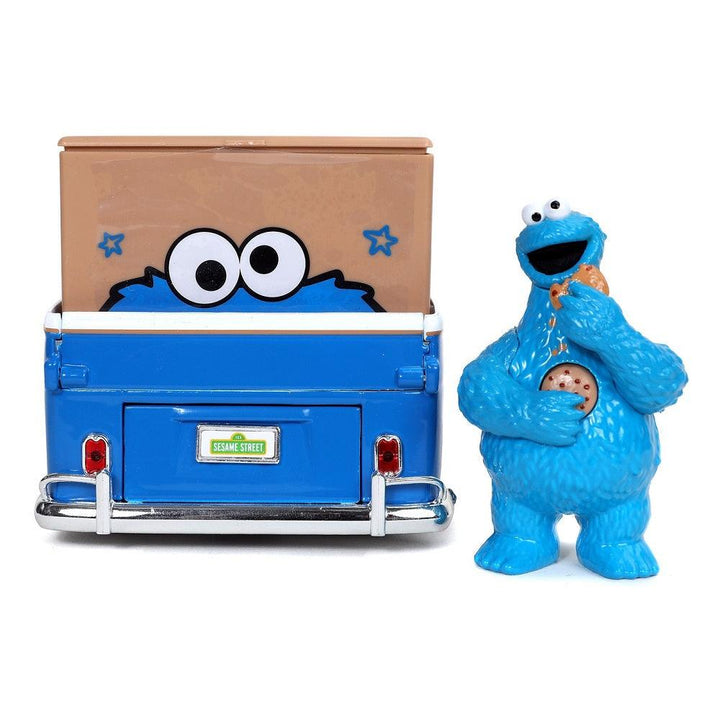 אוטובוס פולקסווגן 1962 ודמות עוגיפלצת | Cookie Monster And 1962 Volkswagen Bus 1:24 | רכבים | פלאנט איקס | Planet X