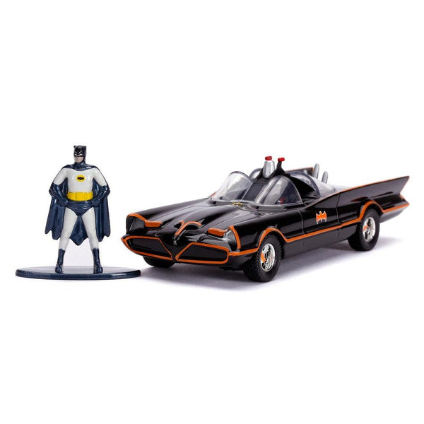 באטמוביל 1966 סדרת הטלויזיה הקלאסית ודמות באטמן | Classic TV Series Batmobile And Batman 1:32 | רכבים | פלאנט איקס | Planet X