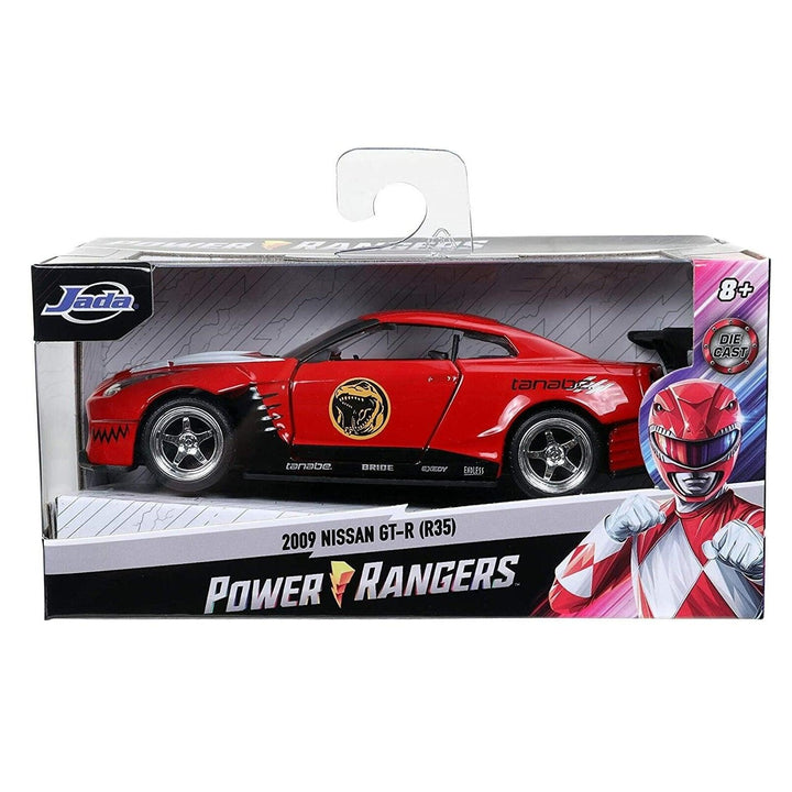 ניסאן ג'י טי אר 2009 פאוור ריינג'ר אדום | Red Power Ranger 2009 Nissan GT-R (R35) 1:32 | רכבים | פלאנט איקס | Planet X