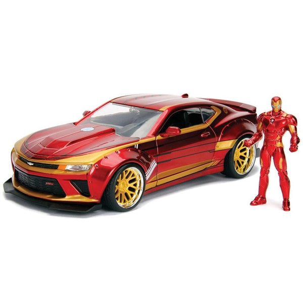 שברולט קמארו 2016 כולל דמות איירון מן | Iron Man And 2016 Chevy Camero 1:24 | רכבים | פלאנט איקס | Planet X