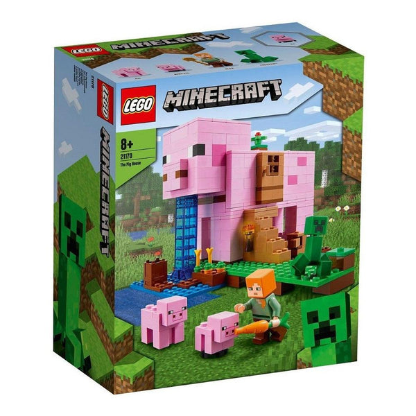 לגו מיינקראפט 21170 בית החזיר | LEGO 21170 The Pig House Minecraft | הרכבות | פלאנט איקס | Planet X