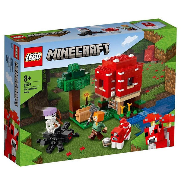 לגו מיינקראפט 21179 בקתת הפטרייה | LEGO 21179 The Mushroom House Minecraft | הרכבות | פלאנט איקס | Planet X