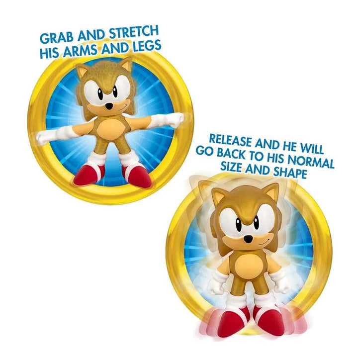בובת סוניק הקיפוד נמתחת מהדורת זהב 30 שנה - Sonic The Hedgehog 30th Anniversary Edition | דמויות וגיבורים | פלאנט איקס | Planet X