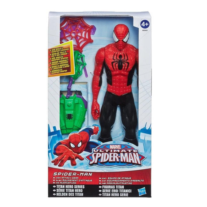 בובת ספיידרמן 30 ס"מ עם ציוד לחימה | Spider-Man 30cm With Attack Gear Hasbro | דמויות וגיבורים | פלאנט איקס | Planet X