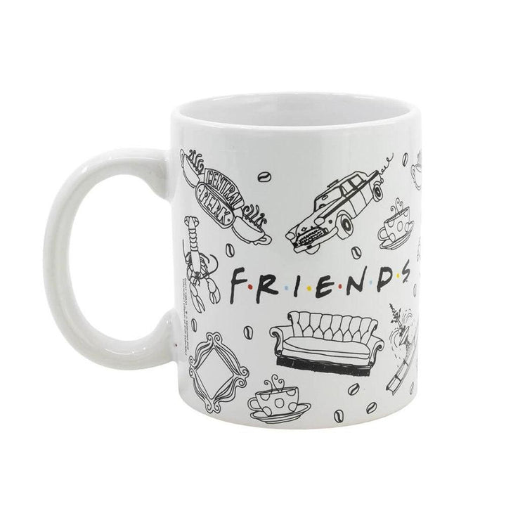 ספל חברים סמלים 325 מ"ל | Friends Logos Ceramic Mug | ספלים וכוסות | פלאנט איקס | Planet X