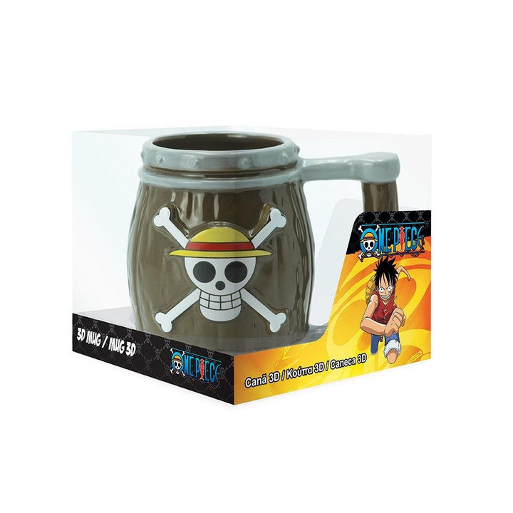 ספל וואן פיס חבית תלת מימד 350 מ"ל | One Piece Barrel 3D Mug | ספלים וכוסות | פלאנט איקס | Planet X