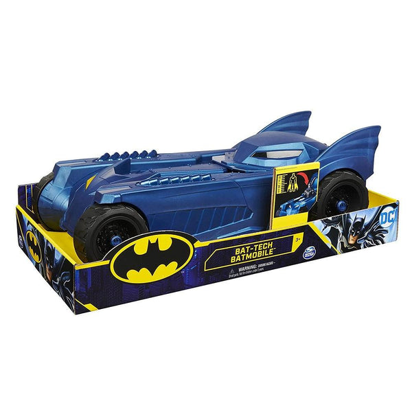 באטמוביל באט-טק כחולה 40 ס"מ | Bat-Tech Batmobile Spin Master | דמויות וגיבורים | פלאנט איקס | Planet X