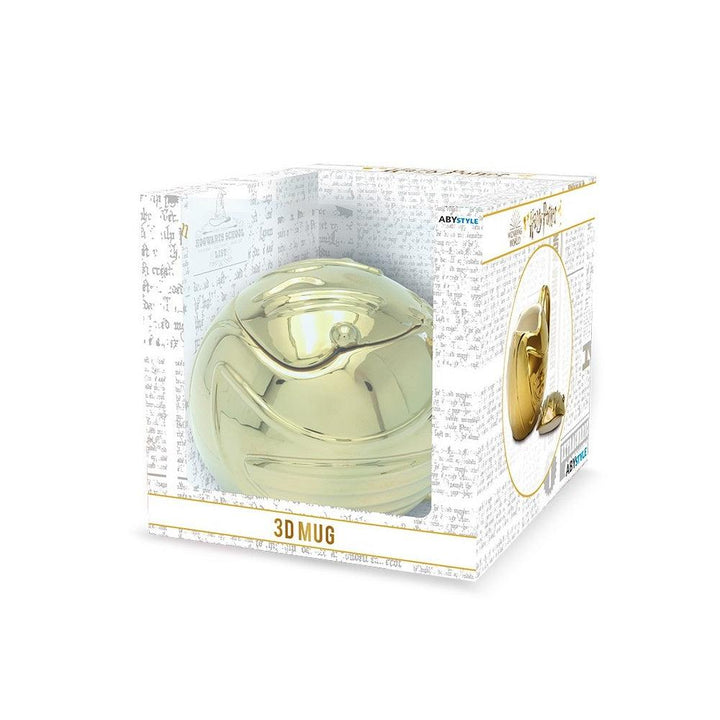 סניץ' מוזהב ספל תלת מימד 450 מ"ל הארי פוטר | Harry Potter Golden Snitch 3D Mug | ספלים וכוסות | פלאנט איקס | Planet X