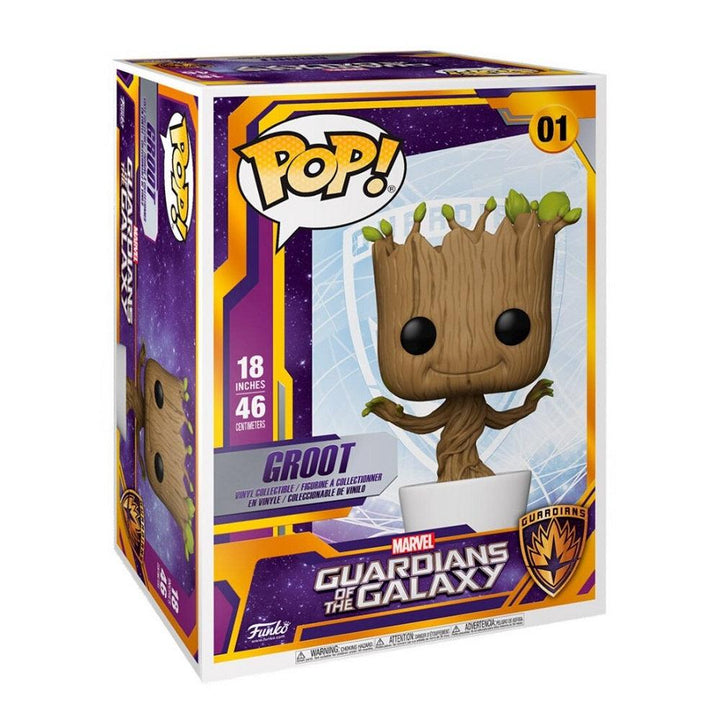 בובת פופ גרוט ענקית 46 ס"מ | Funko Pop! Groot Guardians of the Galaxy 01 (18 Inch) | בובת פופ | פלאנט איקס | Planet X
