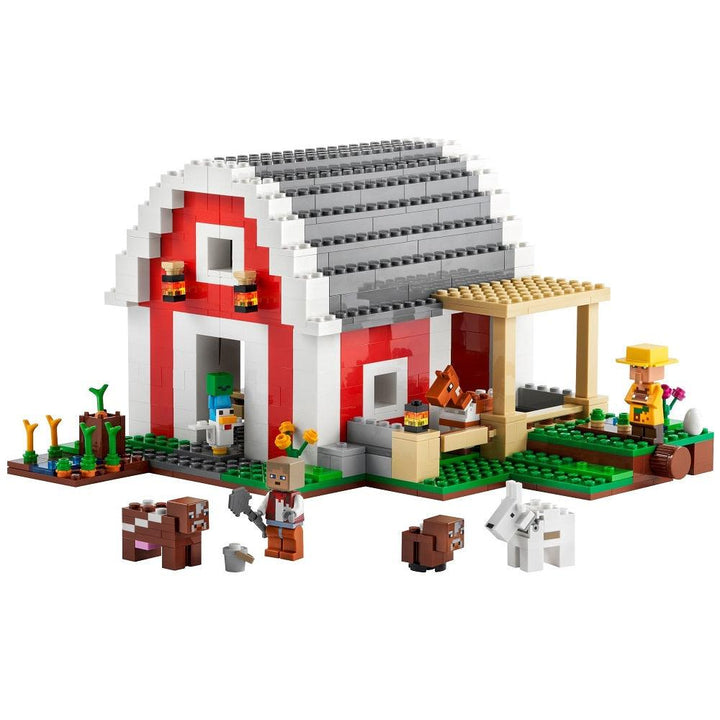 לגו 21187 האסם האדום מיינקראפט | LEGO 21187 The Red Barn Minecraft | הרכבות | פלאנט איקס | Planet X
