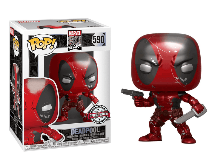 בובת פופ דדפול מטאלי מהדורה מיוחדת | Funko Pop Deadpool 590 | בובת פופ | פלאנט איקס | Planet X