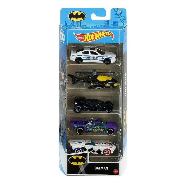 מארז 5 רכבי באטמן הוט ווילס | Hot Wheels Batman 5 Pack | רכבים | פלאנט איקס | Planet X