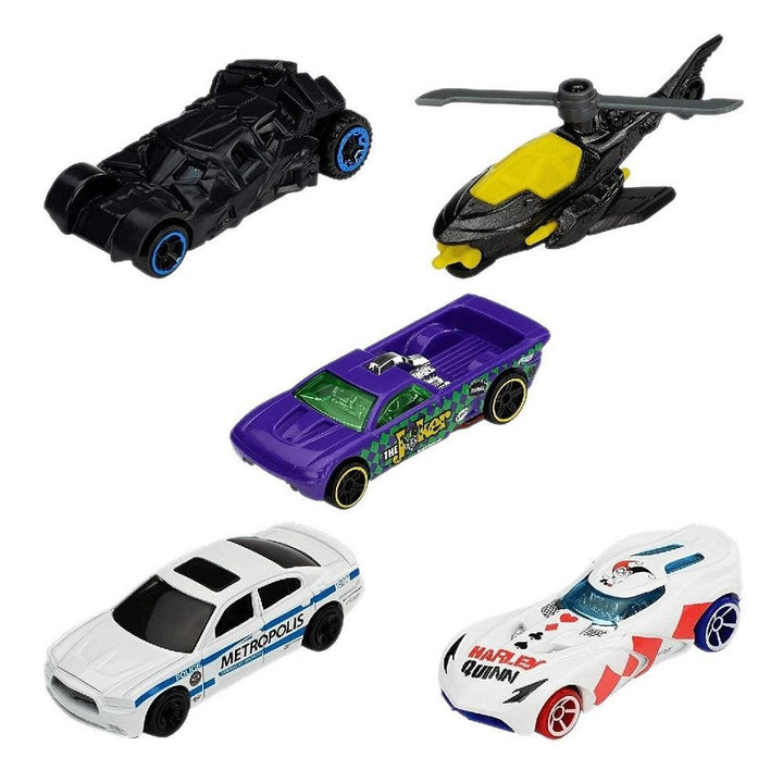 מארז 5 רכבי באטמן הוט ווילס | Hot Wheels Batman 5 Pack | רכבים | פלאנט איקס | Planet X