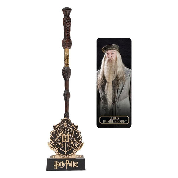 שרביט עט אלבוס דמבלדור 25 ס"מ עם מעמד וסימניה | Albus Dumbledore Wand Pen with Stand And Lenticular Bookmark | | פלאנט איקס | Planet X