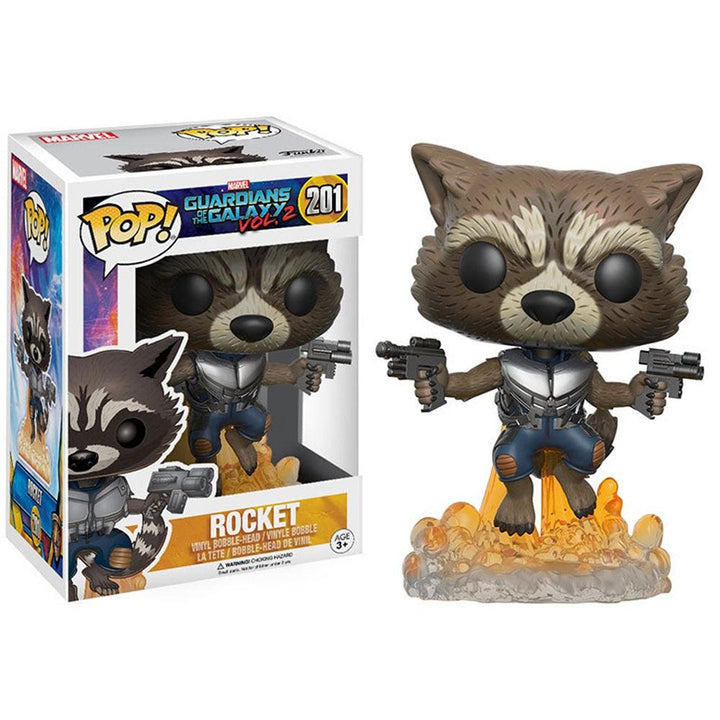 בובת פופ רוקט שומרי הגלקסיה | Funko Pop Rocket Guardians Of The Galaxy 201 | בובת פופ | פלאנט איקס | Planet X