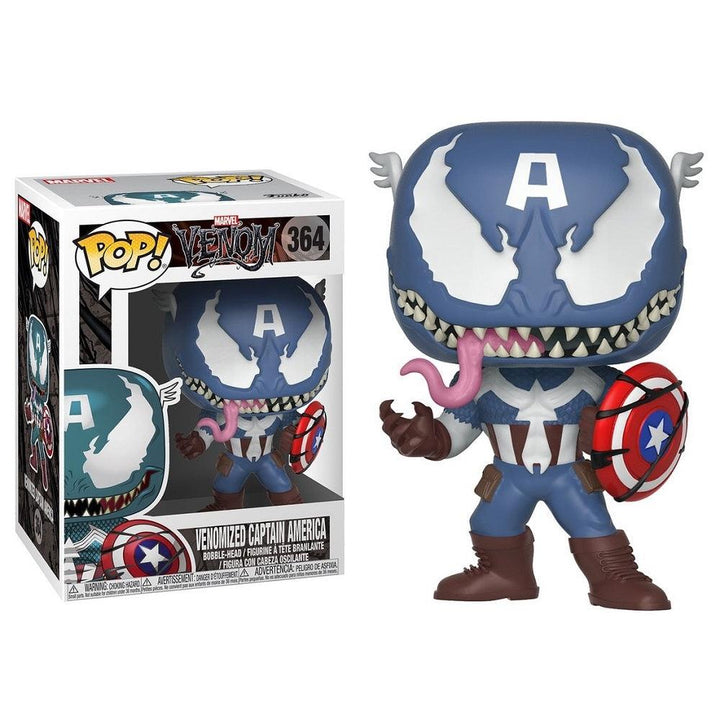 בובת פופ ונומייזד קפטן אמריקה | Funko Pop Venomized Captain America 364 | בובת פופ | פלאנט איקס | Planet X