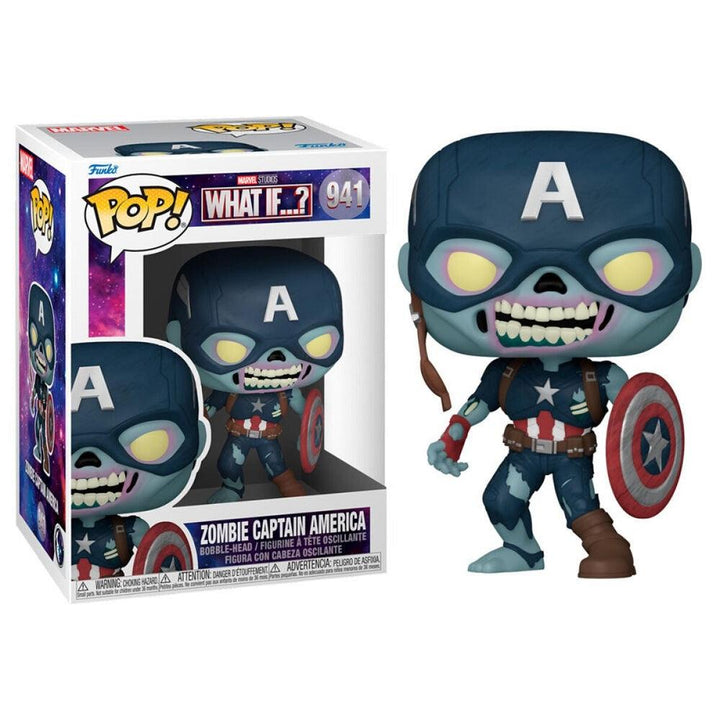 בובת פופ זומבי קפטן אמריקה | Funko Pop Zombie Captain America 941 | בובת פופ | פלאנט איקס | Planet X