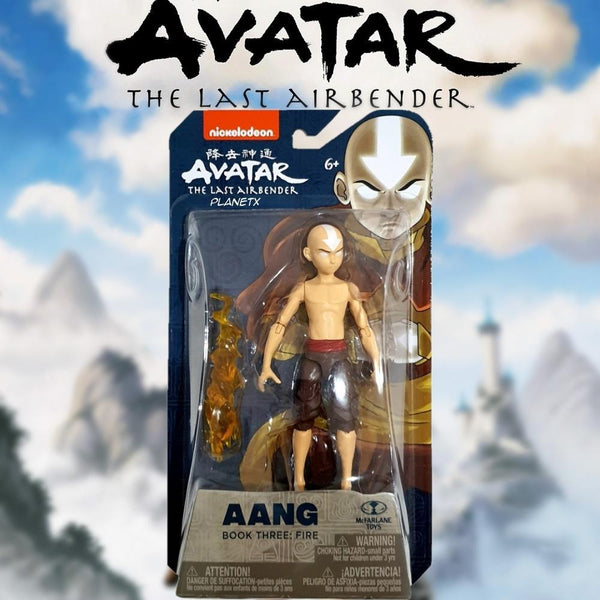 בובת אנג אווטאר מקפרלן | Aang Avatar Action Figure 5in | דמויות וגיבורים | פלאנט איקס | Planet X