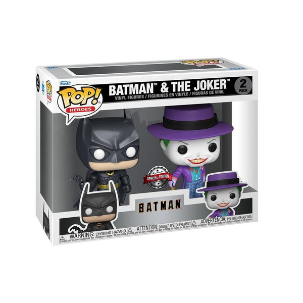 מארז בובות פופ באטמן וג'וקר מהדורה מיוחדת | Funko Pop! Batman And The Joker 2 Pack | בובת פופ | פלאנט איקס | Planet X