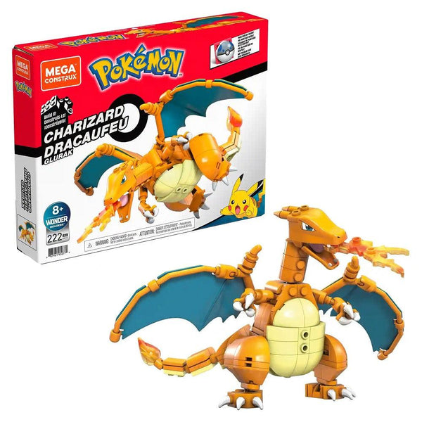 ערכת הרכבה ותצוגה צ'אריזרד | Charizard Pokemon Mega Construx | הרכבות | פלאנט איקס | Planet X