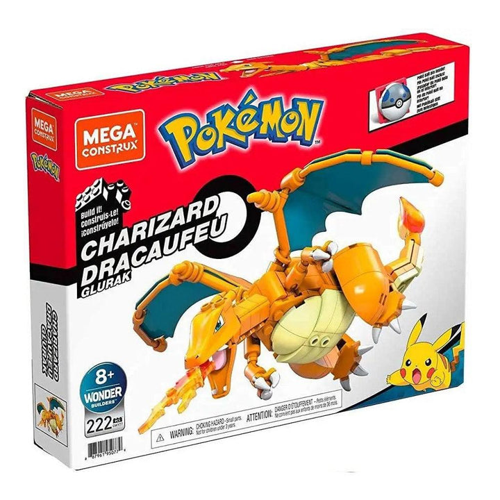 ערכת הרכבה ותצוגה צ'אריזרד | Charizard Pokemon Mega Construx | הרכבות | פלאנט איקס | Planet X