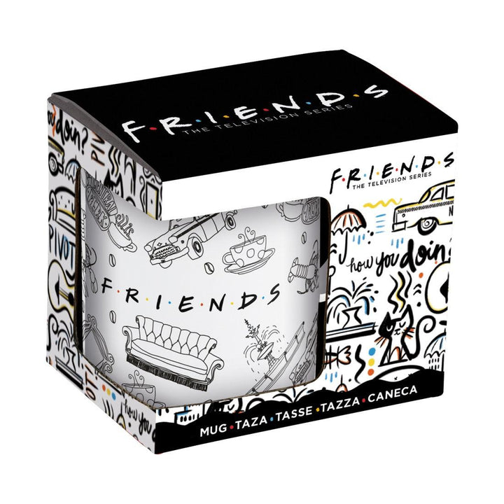 ספל חברים סמלים 325 מ"ל | Friends Logos Ceramic Mug | ספלים וכוסות | פלאנט איקס | Planet X