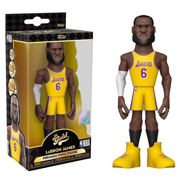 פאנקו גולד ויניל לברון ג'יימס | Funko Gold Lebron James Premium 5" | בובת פופ | פלאנט איקס | Planet X