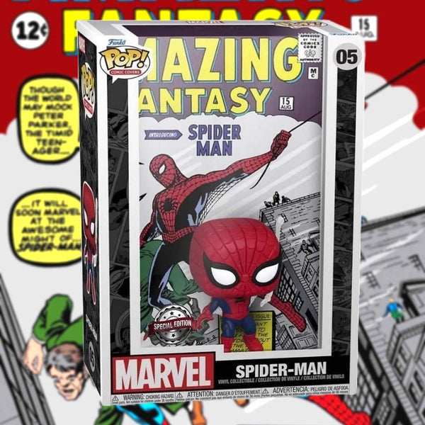 פופ ספיידרמן קומיקס קאבר מהדורה מיוחדת | Funko Pop Comic Covers Spider-Man 05 Special Edition | בובת פופ | פלאנט איקס | Planet X