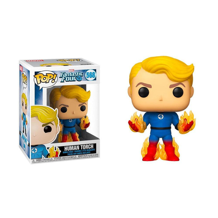 בובת פופ הלפיד האנושי | Funko Pop Human Torch 569 Fantastic Four | בובת פופ | פלאנט איקס | Planet X