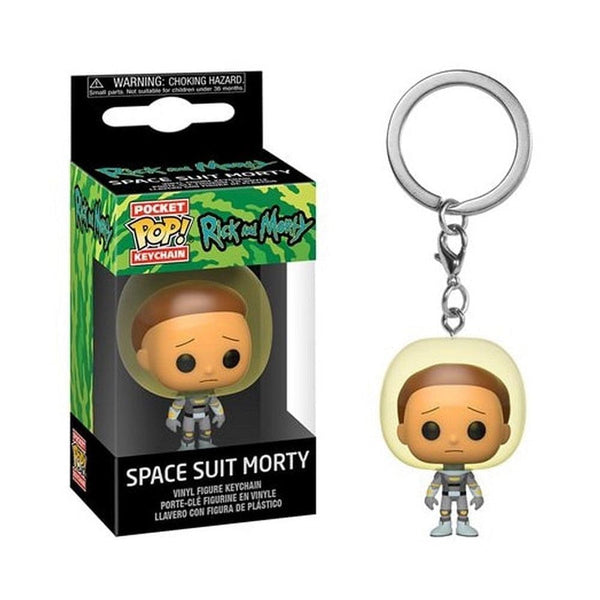 מחזיק מפתחות פופ מורטי בחליפת חלל | Funko Pop Keychain Space Suit Morty | בובת פופ | פלאנט איקס | Planet X