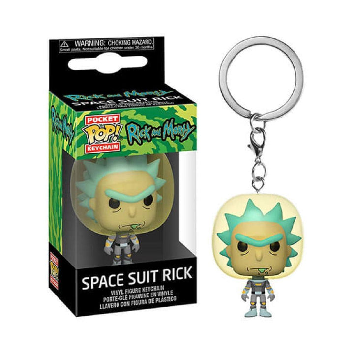 מחזיק מפתחות פופ ריק בחליפת חלל | Funko Pop Keychain Space Suit Rick | בובת פופ | פלאנט איקס | Planet X